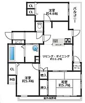 プレステージ明石本町II  ｜ 兵庫県明石市本町２丁目（賃貸マンション3LDK・6階・59.08㎡） その2