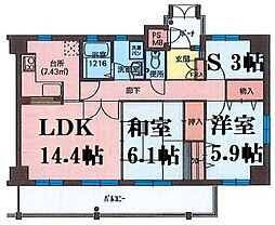 間取図画像 2SLDK