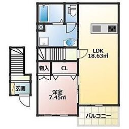 間取図画像 1LDK