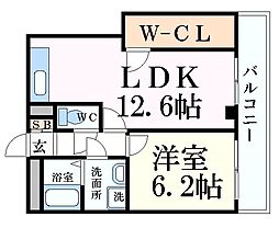 間取図画像 1LDK