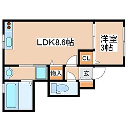 間取図画像 1LDK