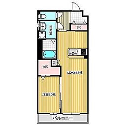 KAYS’ SUITE Sunny Med. 1階1LDKの間取り