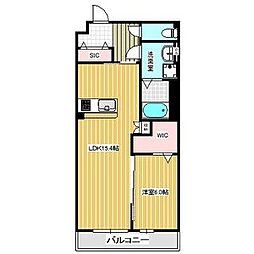 KAYS’ SUITE Sunny Med. 2階1LDKの間取り