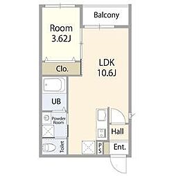 間取図画像 1LDK