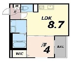 Habitasion京口 1LDKの間取図画像