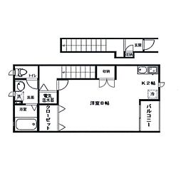 ル・シエール姫路 ワンルームの間取図画像
