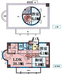 フィールトレイン 3LDKの間取図画像