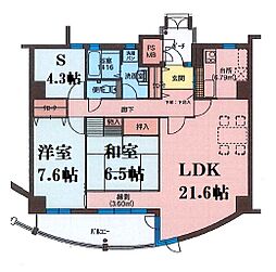 フィールトレイン 2SLDKの間取図画像