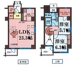 フィールトレイン 2LDKの間取図画像