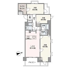 ヴェレーナ練馬北町 3LDKの間取図画像