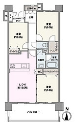 レーベンハイム鎌倉マナーハウス 3LDKの間取図画像
