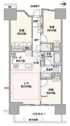 サンリヤン相模原ステーションヴィラ 3LDKの間取図画像