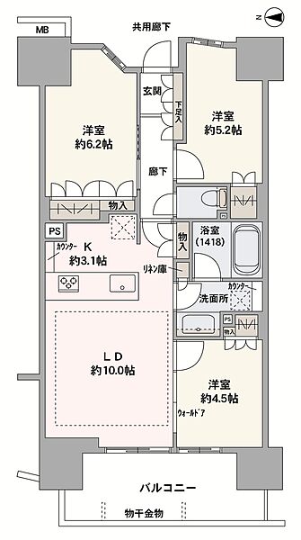 間取りを拡大表示