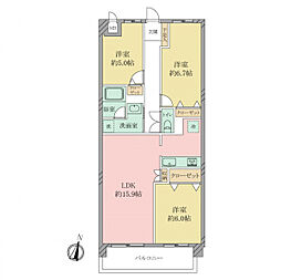 間取図画像 3LDK