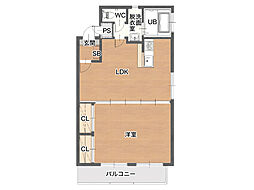 レフィナード 1LDKの間取図画像