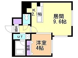 間取図画像 1LDK