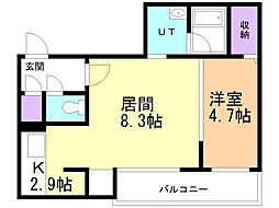 間取図画像 1LDK