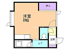 SRビルレストパレス ワンルームの間取図画像