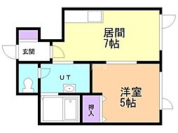 間取図画像 1DK