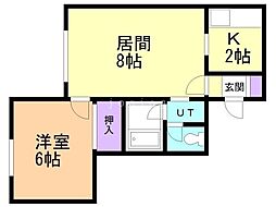 間取図画像 1LDK
