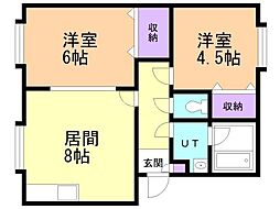 カステル北野 2階