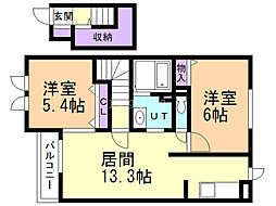 間取図画像 2LDK
