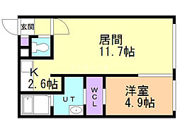 間取図画像 1LDK