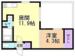 Parici南平岸 1階/-