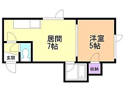 間取図画像 1LDK