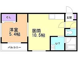 間取図画像 1LDK
