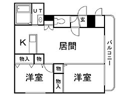 間取図画像 2LDK