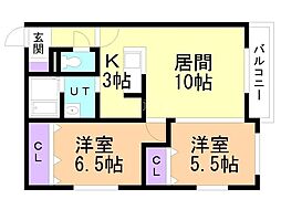 間取図画像 2LDK