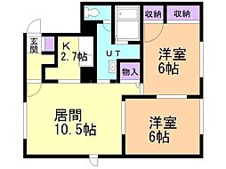 間取図画像 2LDK