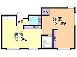 間取図画像 1LDK