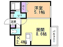 間取図画像 1LDK