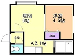 間取図画像 1LDK