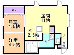 間取図画像 2LDK