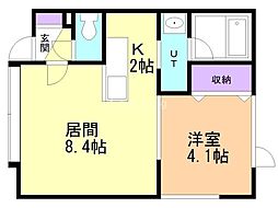 間取図画像 1LDK