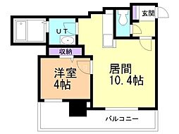 ビブレス月寒中央ステーション 1LDKの間取図画像