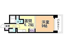 フラット・A 1DKの間取図画像