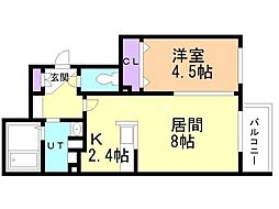 SORTE117 1LDKの間取図画像