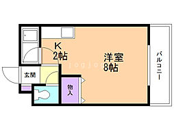 カンパーナ平岸 1Kの間取図画像