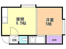 第20森宅建マンション ワンルームの間取図画像