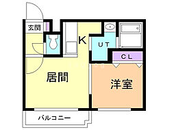 フォレストコート福住 1LDKの間取図画像