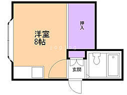 リバーサイド73 ワンルームの間取図画像