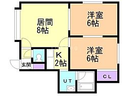 間取図画像 2LDK