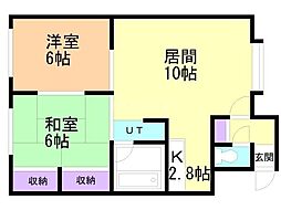 パレ・ド・フルサワ 2階/202