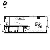 ヤマテマンション 302 ｜ 京都府京都市右京区嵯峨罧原町（賃貸マンション1R・3階・24.00㎡） その2