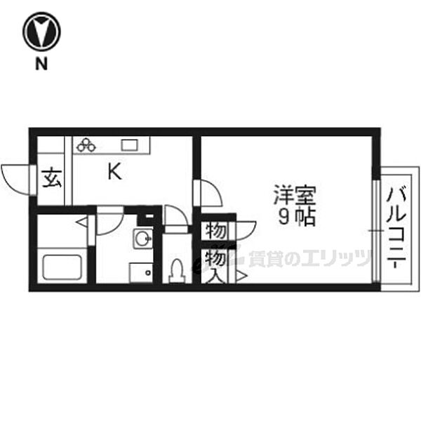 プチセゾン上桂 102｜京都府京都市西京区上桂宮ノ後町(賃貸アパート1K・1階・29.15㎡)の写真 その2