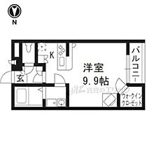 京都府京都市右京区嵯峨罧原町（賃貸アパート1R・1階・31.05㎡） その2